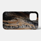 焼け木の樹皮の質感 Case-Mate iPhoneケース (裏面 (横))