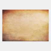 焼け羊皮紙の古い紙背景 ラッピングペーパーシート (正面3)