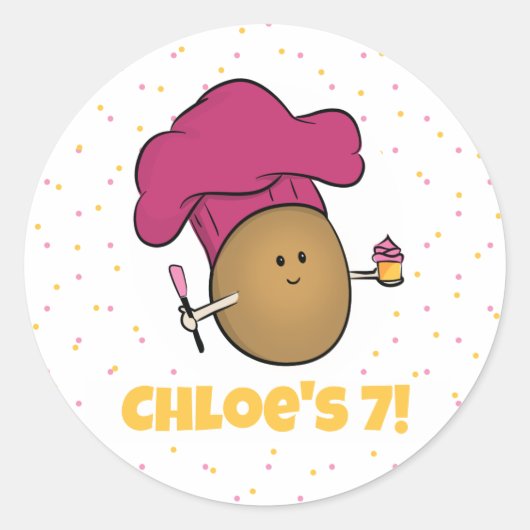 焼こうぜ！キッドベーキングパーティー ラウンドシール (正面)