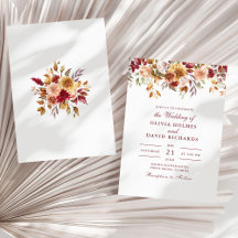 焼モダンけオレンジ色のテラコッタ結婚ワイルドフラワー