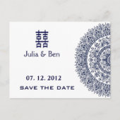 焼中国のき二重の幸せ 案内ポストカード (正面)