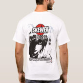 焼串のマンガの白 Tシャツ (裏面)