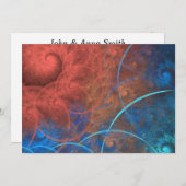 焼却炉フラクタルアートの熱火 招待状 (正面/裏面)