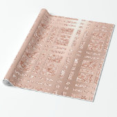 焼市松模様にき形状バラ金ゴールド赤面銅 ラッピングペーパー (アンロールド)