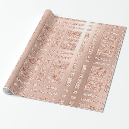 焼市松模様にき形状バラ金ゴールド赤面銅 ラッピングペーパー
