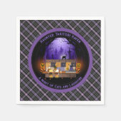 焼幽霊のよく出る鳥ヘブン紙 スタンダードカクテルナプキン (正面)