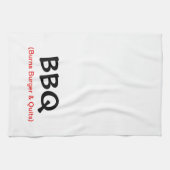 焼跡のハンバーガーは及びBBQの台所タオルをやめます キッチンタオル (横)