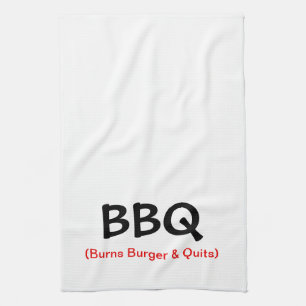 焼跡のハンバーガーは及びBBQの台所タオルをやめます キッチンタオル