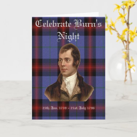 焼跡の夜挨拶状 カード (黄色い花)