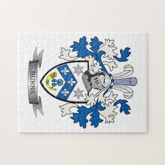 焼跡の家紋の紋章付き外衣 ジグソーパズル (横)