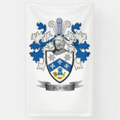 焼跡の家紋の紋章付き外衣 横断幕 (縦)