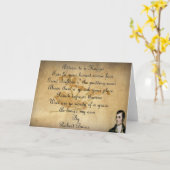 焼跡夜挨拶状 カード (黄色い花)