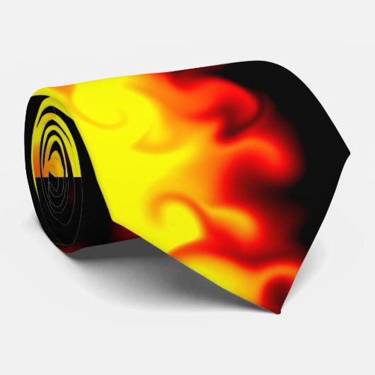 焼跡-熱い炎 ネクタイ (ロール)