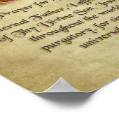 煉獄の貧しい魂のための祈りの言葉。 ポスター (角)