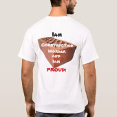 煉瓦による煉瓦 Tシャツ (裏面)