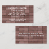 煉瓦を舗装する名刺 名刺 (正面/裏面)