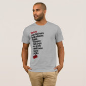 煉瓦を…言って下さい Tシャツ (正面フル)