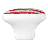 煉瓦ドア・ノブの米国旗 セラミックノブ (側面)