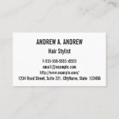 煉瓦及びブロックの破壊の荒石の残骸 名刺 (裏面)