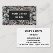 煉瓦及びブロックの破壊の荒石の残骸 名刺 (正面/裏面)