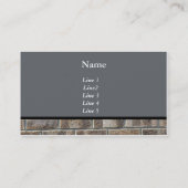 煉瓦名刺 名刺 (裏面)