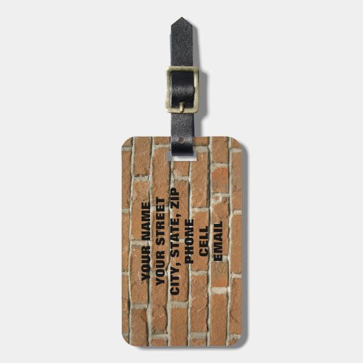 煉瓦家 ラゲッジタグ (正面縦)