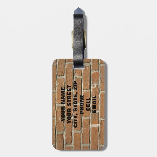 煉瓦家 ラゲッジタグ (裏面縦)