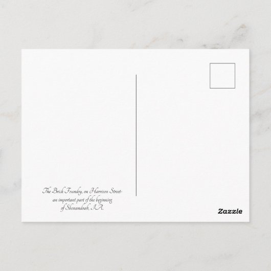 煉瓦工場 ポストカード (裏面)