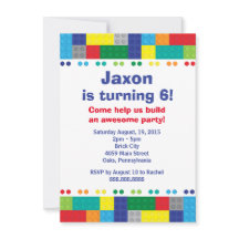 煉瓦男の子の誕生会の積み重ね