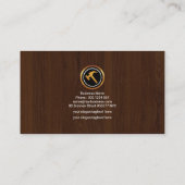 煉瓦積みの罰金木穀物のセメントの(ばちゃばちゃ)跳ねる 名刺 (裏面)