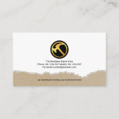 煉瓦積みセメント石膏改修工事 名刺 (裏面)