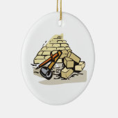 煉瓦積み セラミックオーナメント (右)