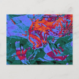 "煉瓦積み: 出現の"カラフルな芸術の郵便はがき ポストカード