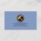 煉瓦積積み石塗り工事建築 名刺 (裏面)