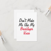 煉瓦職人の声を使わせないで カード (正面/裏面インサイチュ)