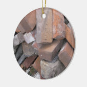煉瓦 セラミックオーナメント (左)
