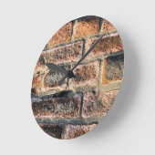 煉瓦 ラウンド壁時計 (傾斜)