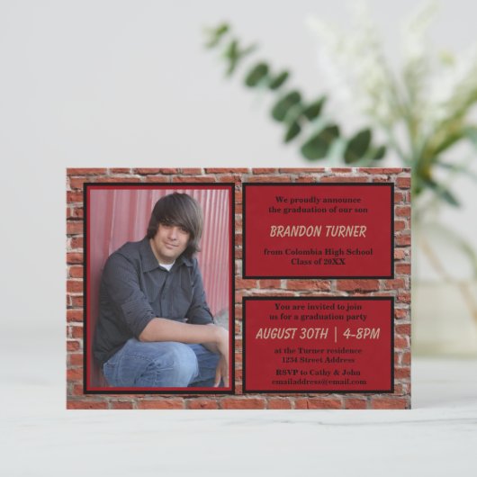 煉瓦、写真3x5Gradの発表と赤く及び黒い 招待状 (スタンド正面)