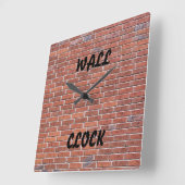 煉瓦「壁Clock スクエア壁時計 (傾斜)