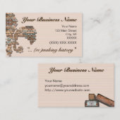 "煉瓦（紋章の）フラ・ダ・リ"の名刺- 2 名刺 (正面/裏面)