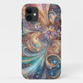 煌びやかなカラフル アール・ヌーヴォー抽象画 Case-Mate iPhoneケース (裏面)