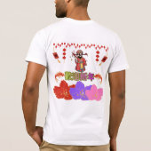 煌びやかな赤い福 Tシャツ (裏面)