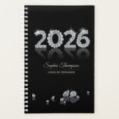 煌めくダイヤモンド 高級 2026年 新年 ジュエリー プランナー手帳 (正面)