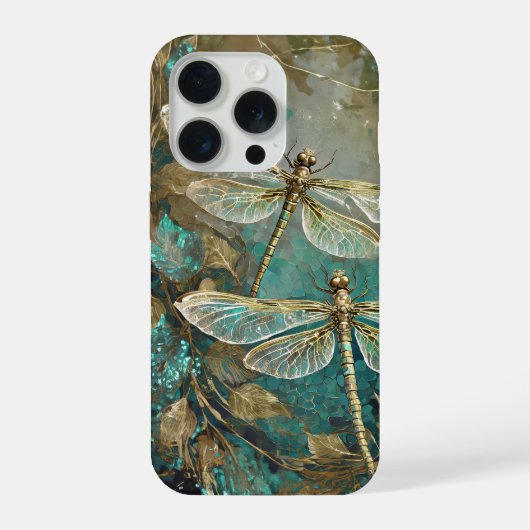煌めくダンシングトンボ、繊細な羽 iPhoneケース (裏面)