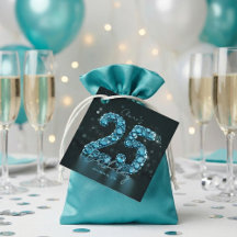 煌めくティールブルーの宝石25歳の誕生日