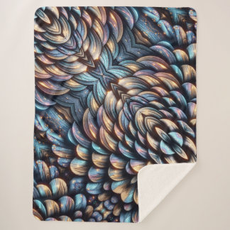 煌めく鱗 シェルパブランケット
