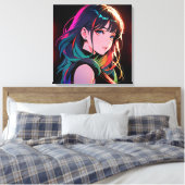 煌霞の少女【Radiant Haze Girl】  キャンバスプリント (インサイチュ (寝室))