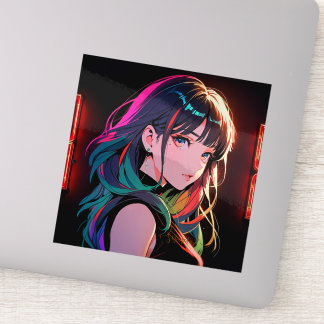 煌霞の少女【Radiant Haze Girl】セラミックタイル シール