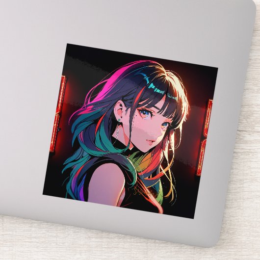 煌霞の少女【Radiant Haze Girl】セラミックタイル シール (詳細)