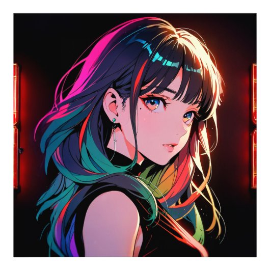 煌霞の少女【Radiant Haze Girl】  フォトプリント (正面)